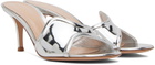 Gianvito Rossi Silver Lucrezia 70 Mules