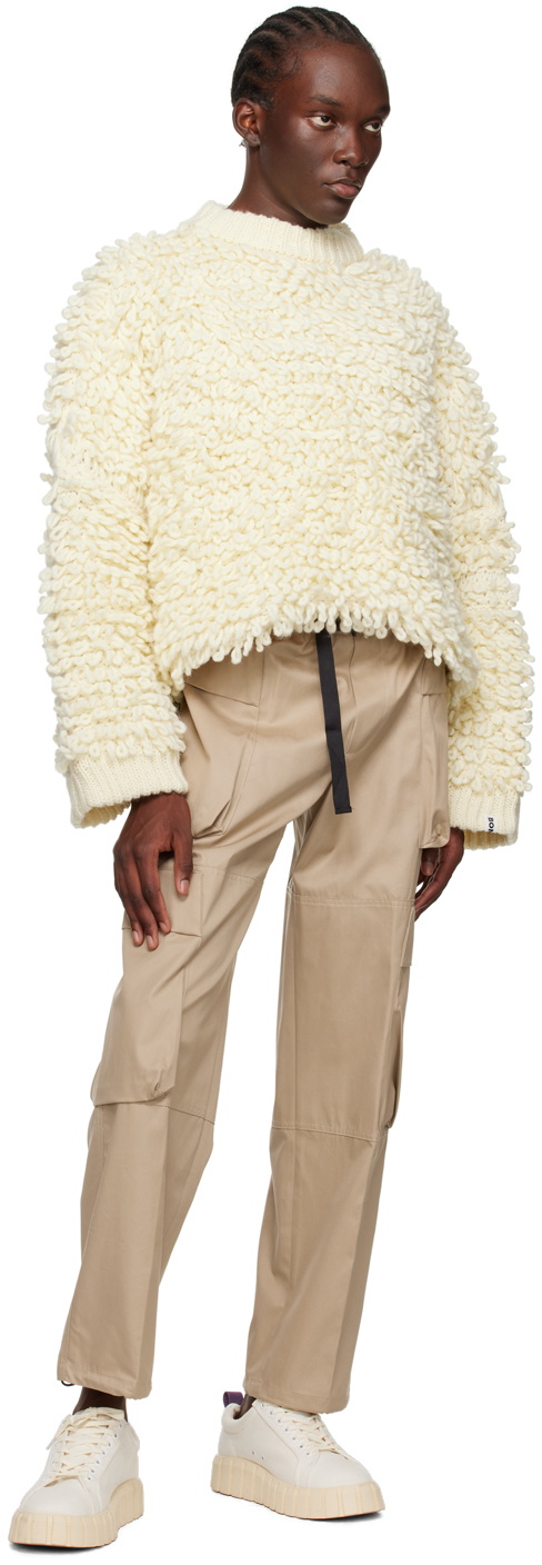 Bonsai Off-White Bubble Sweater