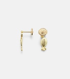 Yvonne Léon Sous L'eau 9kt gold earrings with diamonds and sapphires