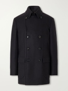 De Petrillo - Double-Breasted Virgin Wool Coat - Black