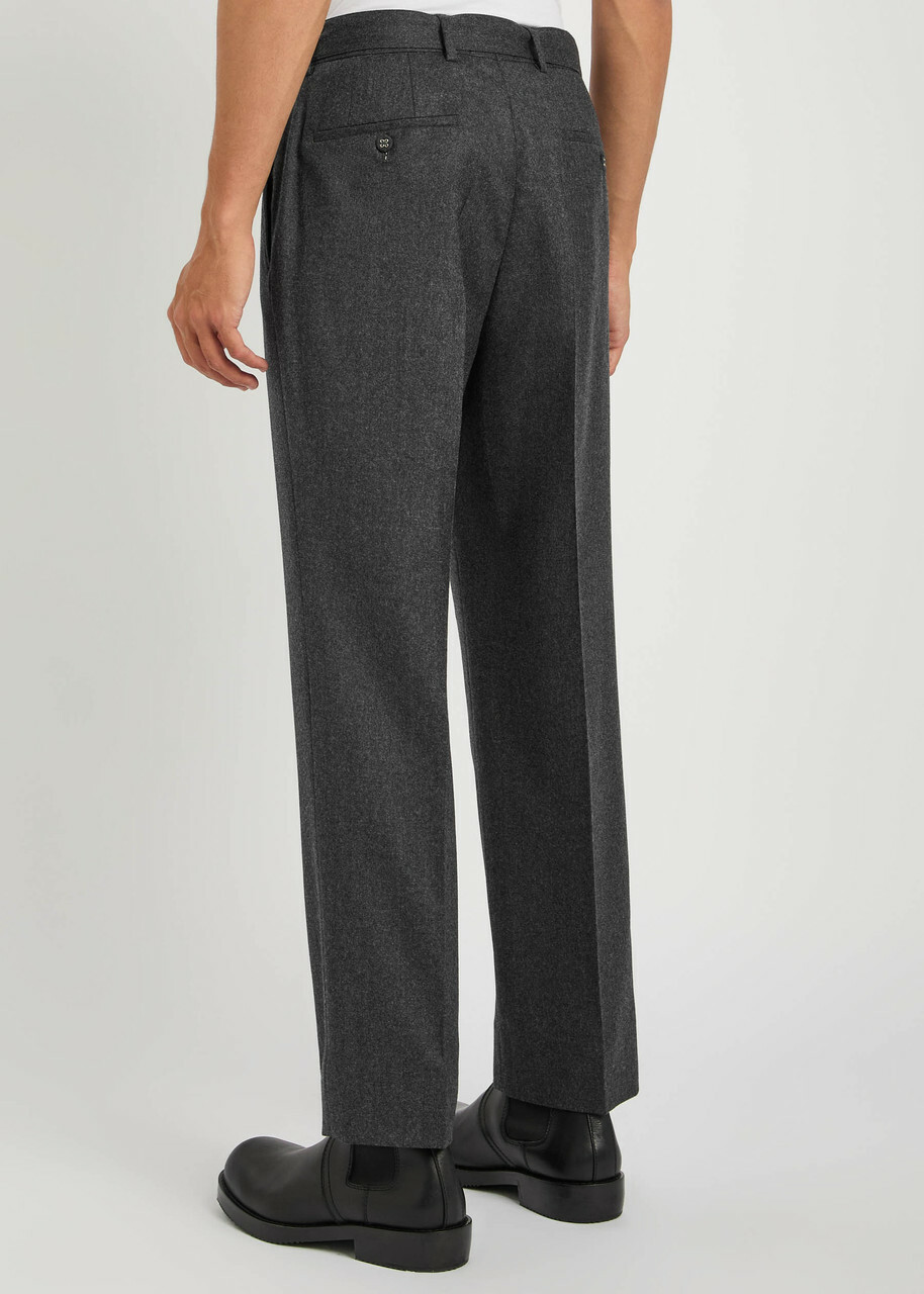 Officine Générale Hoche Wool Trousers Grey