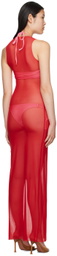 BINYA Red Saturno Maxi Dress