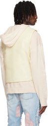 Who Decides War Beige Organza Bullet Point Vest