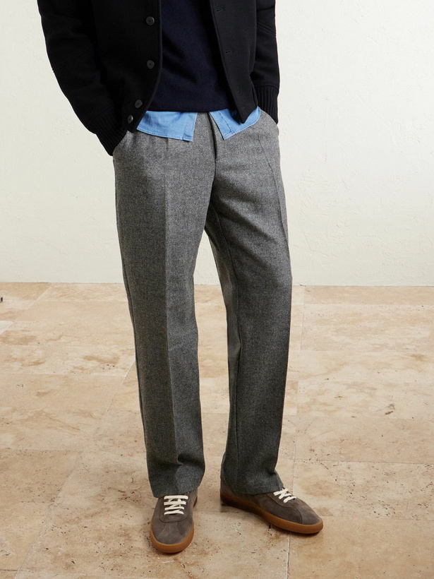 Photo: Officine Creative - Halo 001 Leather-Trimmed Suede Sneakers - Brown
