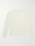 Hartford - Waffle-Knit Cotton T-Shirt - Neutrals