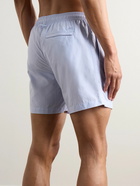 Mr P. - Straight-Leg Mid-Length Swim Shorts - Blue