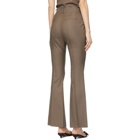 DRAE Brown Summer Wool Bootcut Trousers