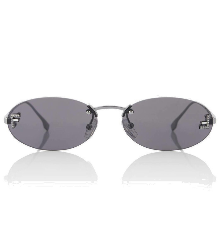 Photo: Fendi Fendi First Crystal oval sunglasses