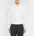 Hugo Boss - White Jaiden Slim-Fit Double-Cuff Cotton-Twill Shirt - Men - White