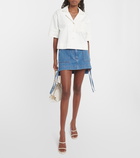 Loewe Anagram cropped denim shirt