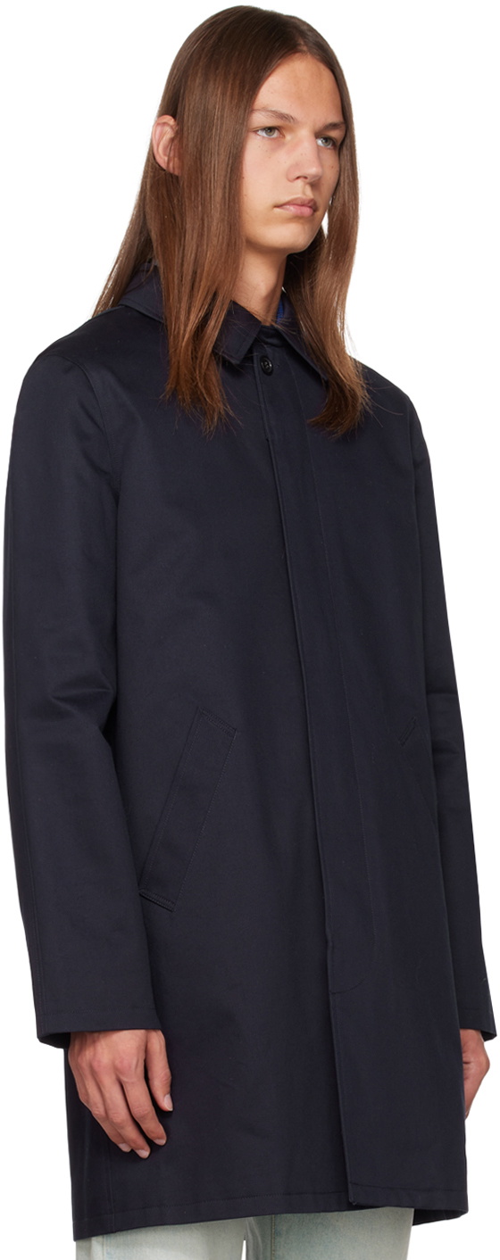 A.P.C. Navy Urban Mac Coat A.P.C