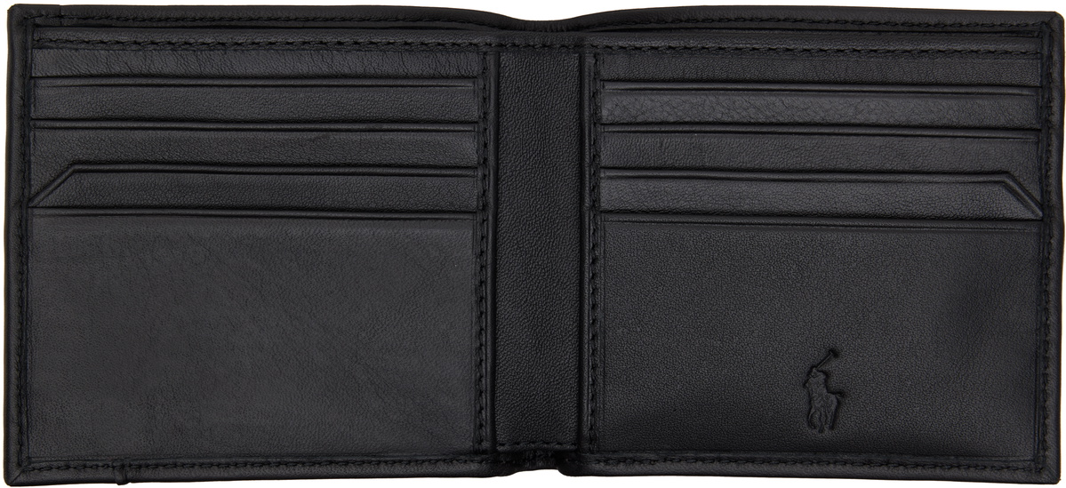 Polo Ralph Lauren Black Smooth Leather Billfold Wallet