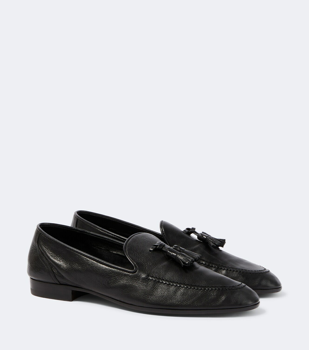 The Row Caden leather loafers