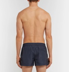 Dolce & Gabbana - Short-Length Webbing-Trimmed Swim Shorts - Blue