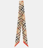 Burberry Burberry Check silk twill scarf
