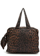 Damson Madder Quilted Leopard-print Cotton Tote - One Size