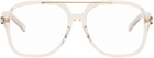 Saint Laurent Beige SL 545 Corner Angle Optical Frame Glasses