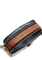 Marc Jacobs The Snapshot Panelled Leather Cross-body bag Blue