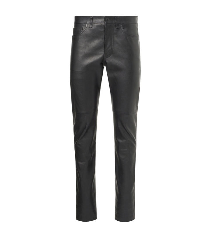 Photo: Tom Ford Leather slim pants