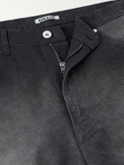 Auralee - Straight-Leg Cotton Trousers - Black