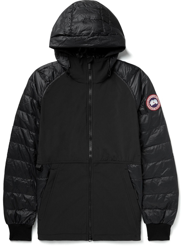 Photo: Canada Goose - HyBridge Panelled Quilted Shell Hooded Down Jacket - Black