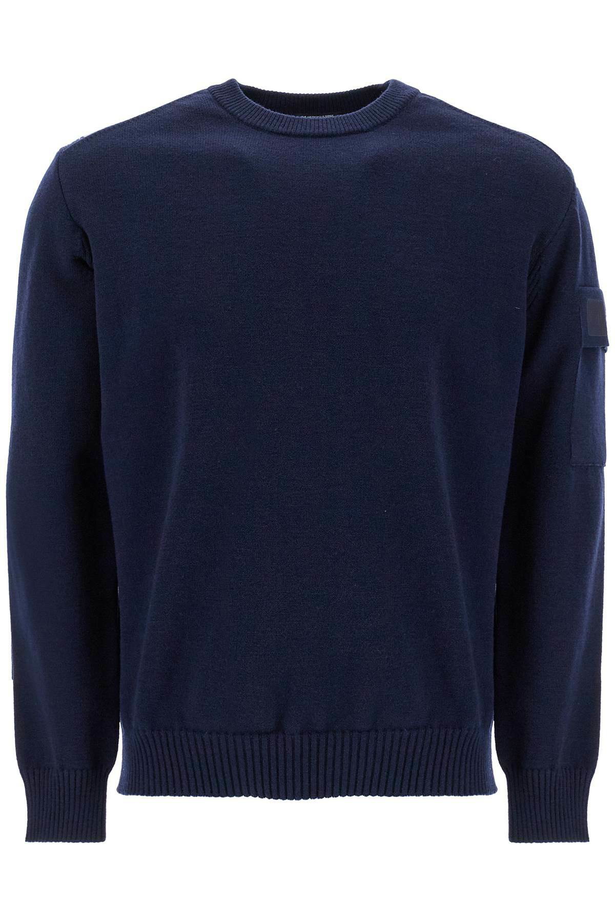 C.P. Company Lambswool Grs Boxy Mock Neck Knit Blue C.P. Company Lambswool Grs Boxy Mock Neck Knit Blue
