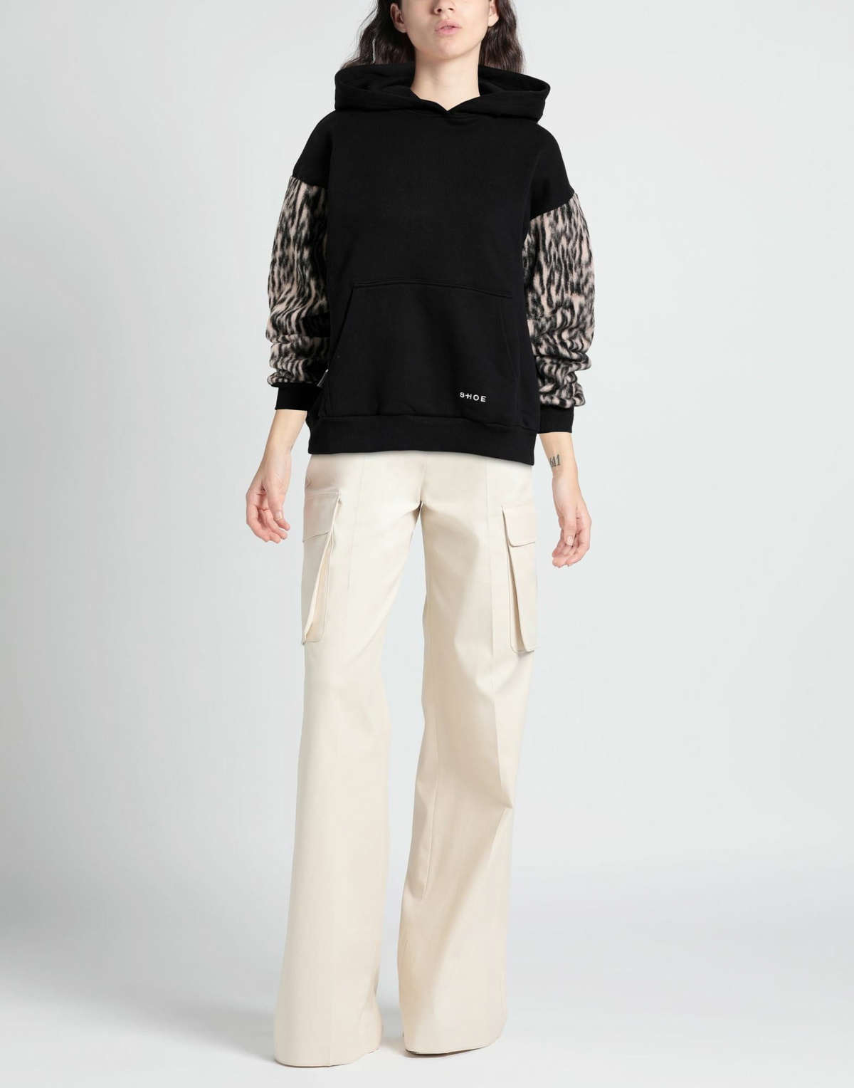 Shoe Womens Sweatshirt in Black