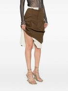 Elena Velez Asymmetric Tailored Mini Skirt