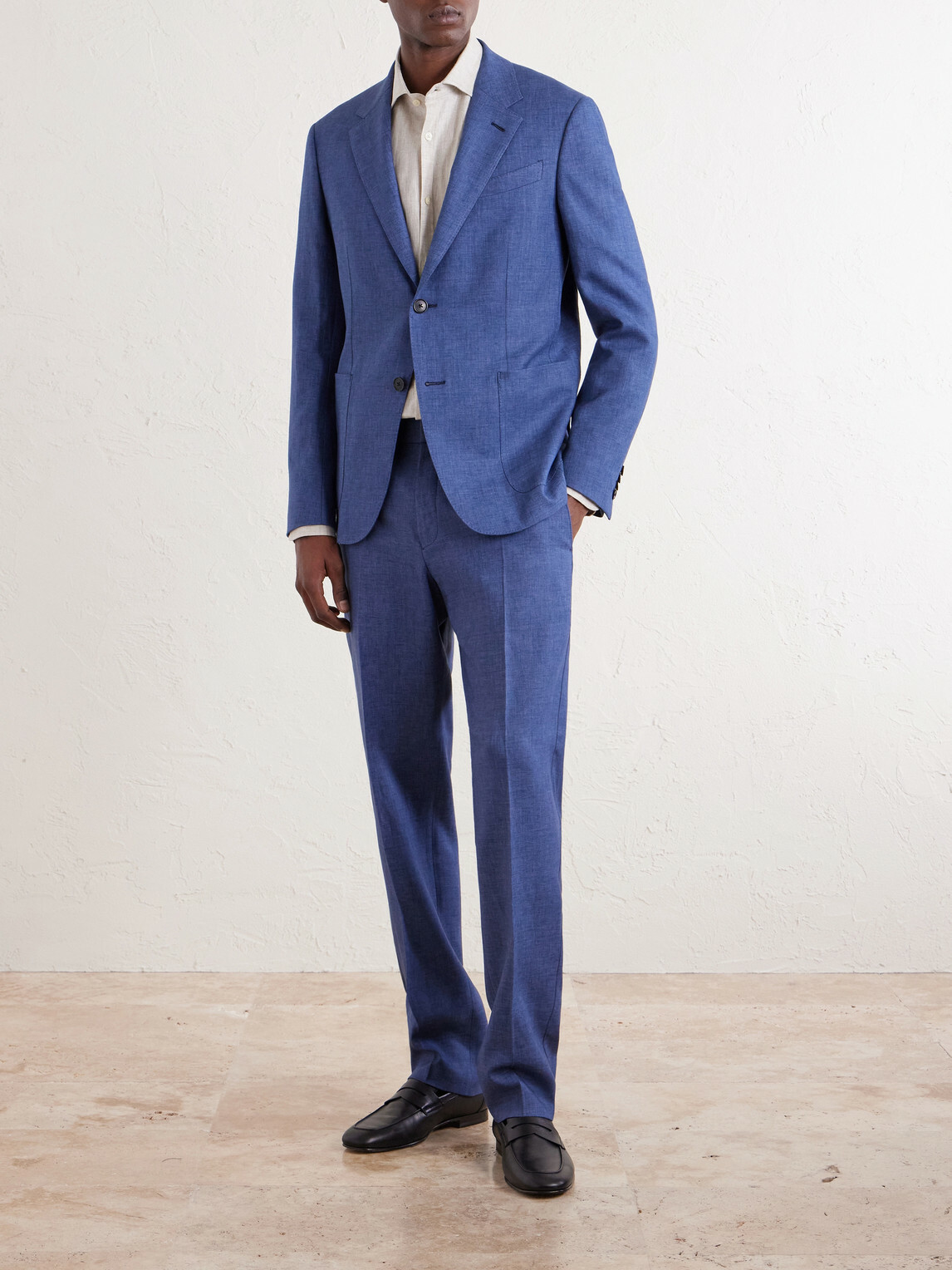 Zegna - Oasi Linen Suit Jacket - Blue