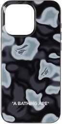 BAPE Black Liquid Camo iPhone 15 Pro Plus Case