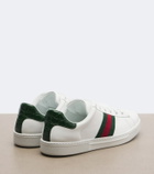 Gucci Ace Web Stripe leather sneakers