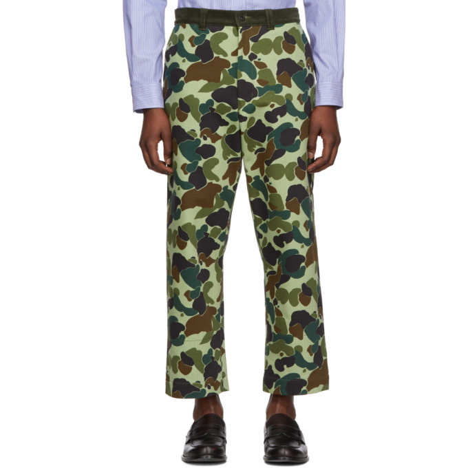 Photo: Junya Watanabe Green Camo Twill Trousers