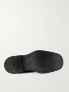 SAINT LAURENT - Ian Glossed-Leather Boots - Black