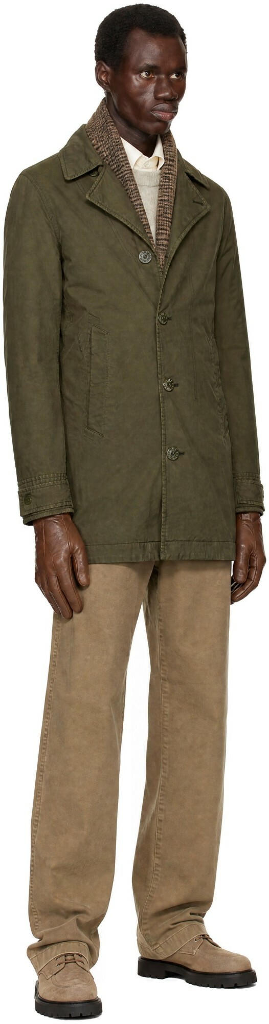 Stone Island Green 4100027 David-TC S.I. Ghost Coat