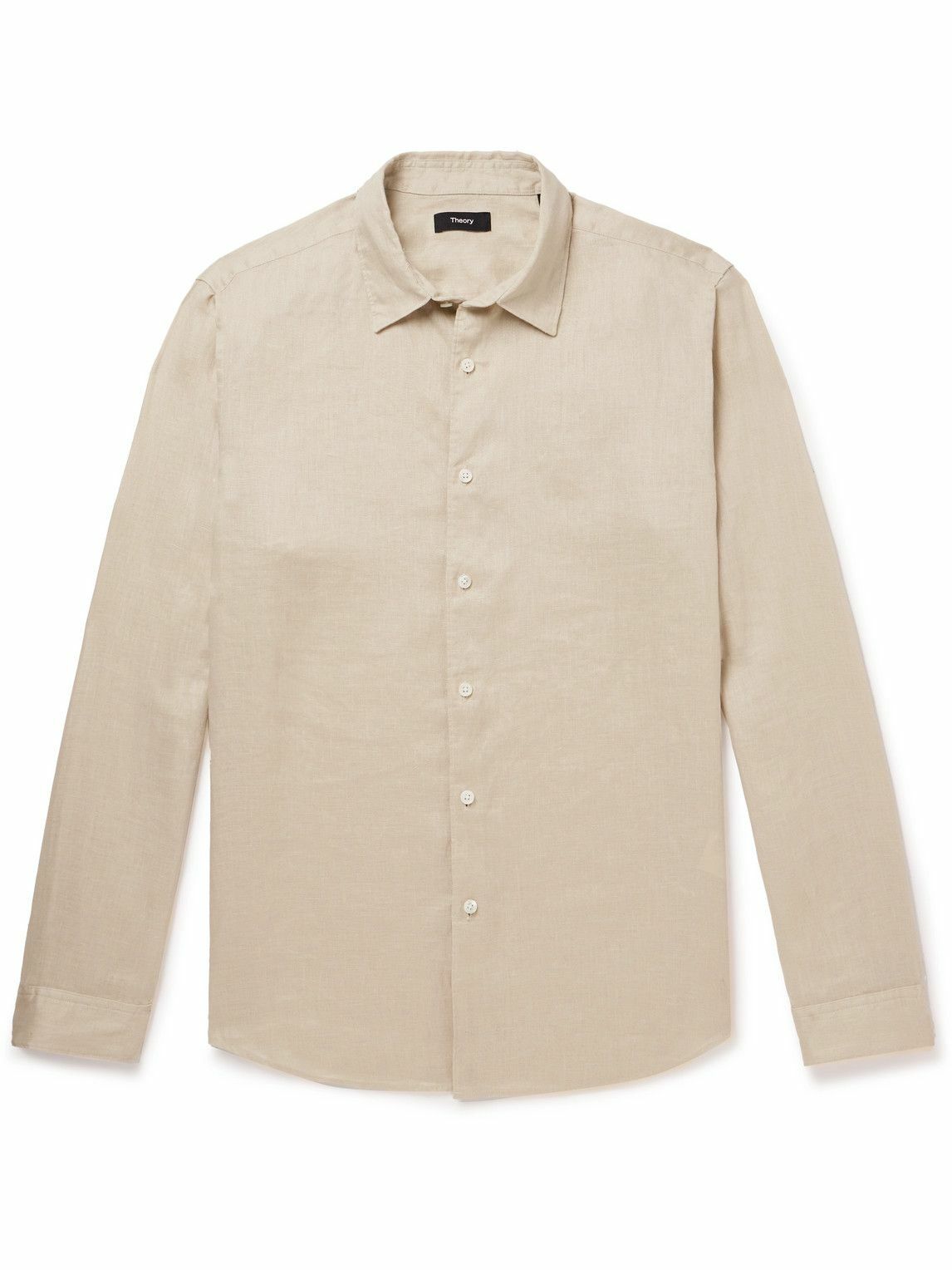 Theory - Irving Linen Shirt - Neutrals Theory