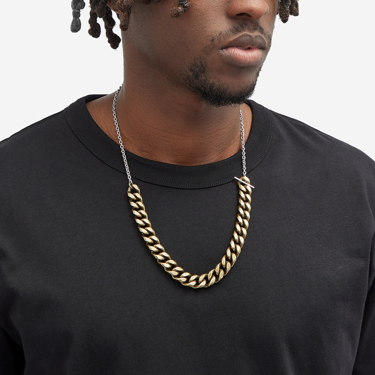 Dries Van Noten Men's Curb Necklace in Silver Dries Van Noten