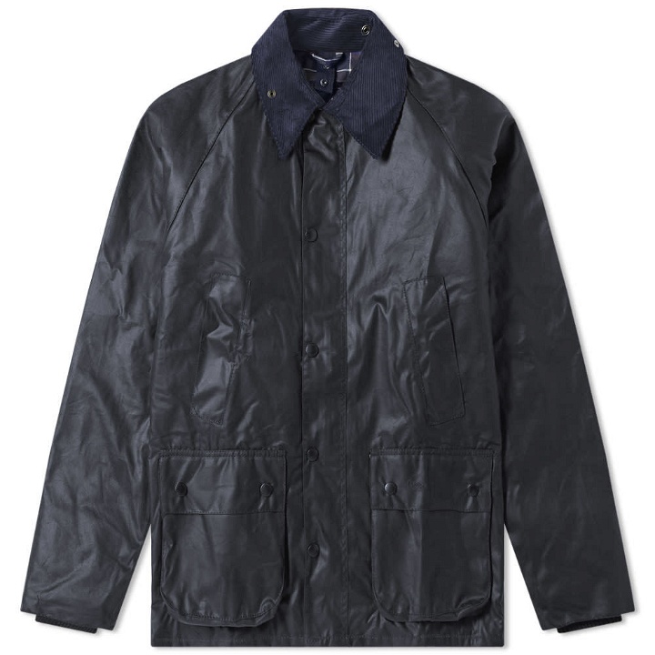 Photo: Barbour Bedale Wax Jacket Navy