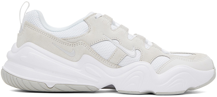 Photo: Nike White & Beige Tech Hera Sneakers