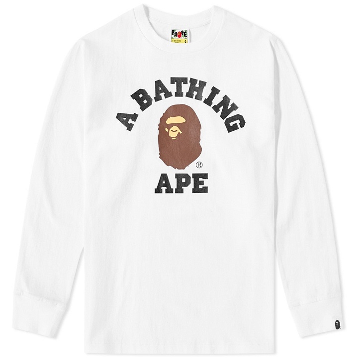 Photo: A Bathing Ape Long Sleeve College Tee