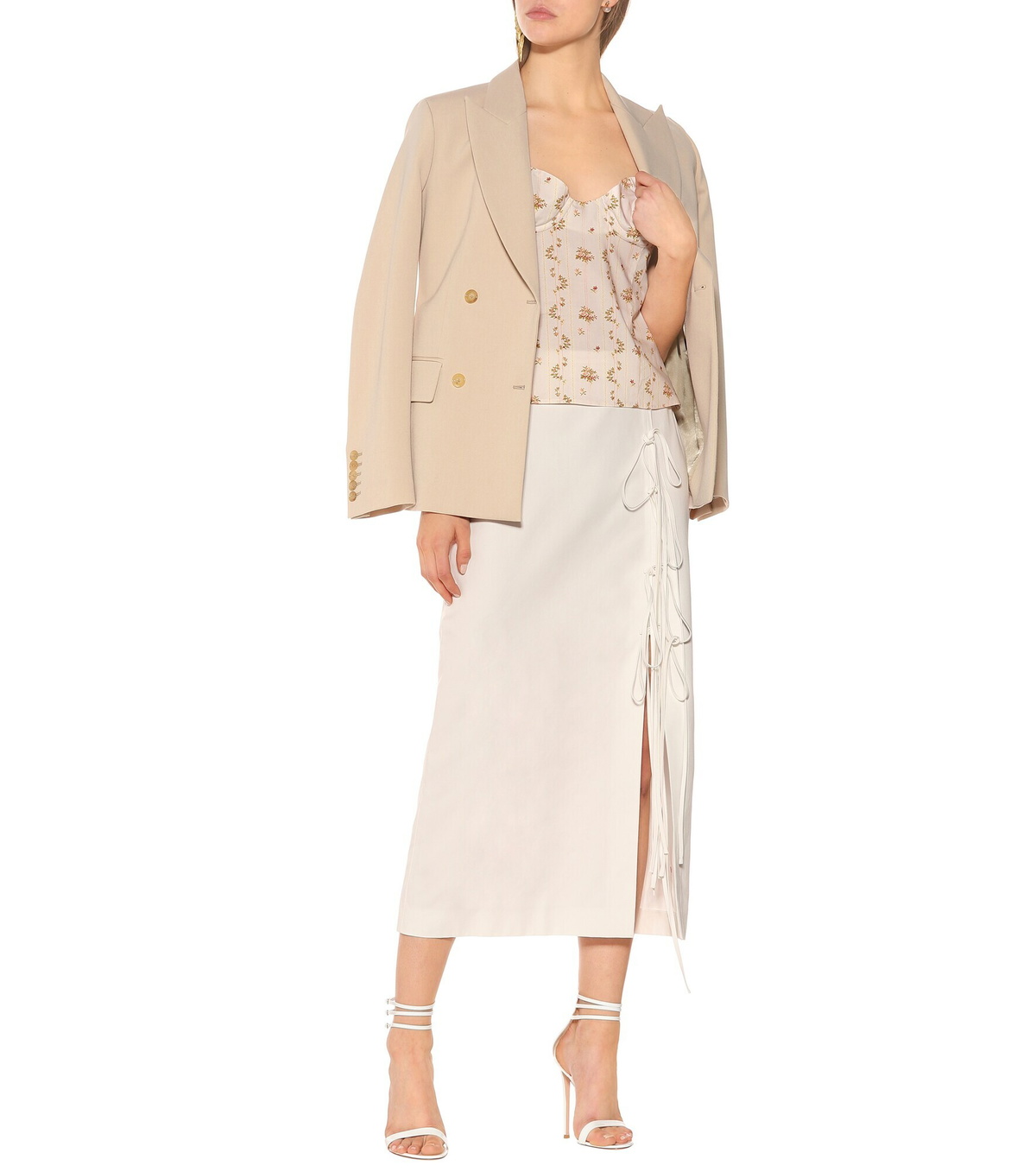 Brock Collection - Oleandro cotton midi skirt
