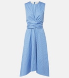 Altuzarra Penny draped striped cotton midi dress