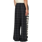 Fear of God ESSENTIALS Black & Gray Flannel Lounge Pants