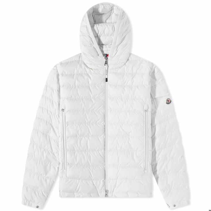 Photo: Moncler Men's Galion Hooded Down Jacket in White