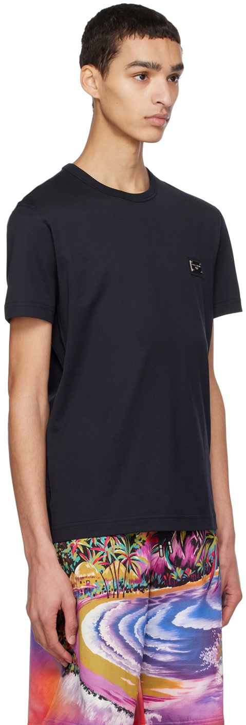 Dolce & Gabbana Black Bonded T-Shirt Dolce & Gabbana