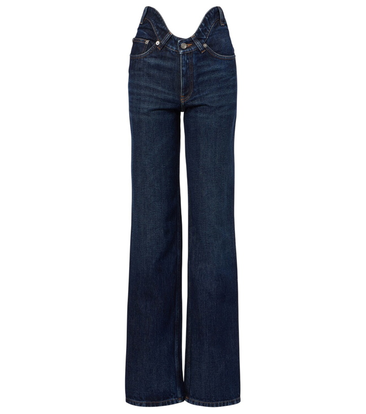 Photo: Jean Paul Gaultier Curved bootcut jeans