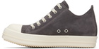 Rick Owens Gray Temple Low Sneakers