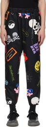 mastermind JAPAN Black Printed Lounge Pants