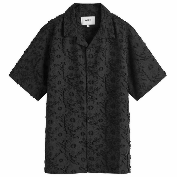 Photo: Wax London Men's Didcot Floral Textured Vacation Shirt in Black