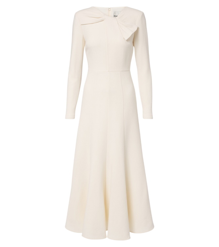 Photo: Roland Mouret Bow-detail wool crêpe cocktail dress