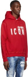 Dsquared2 Red Icon Spray Hoodie